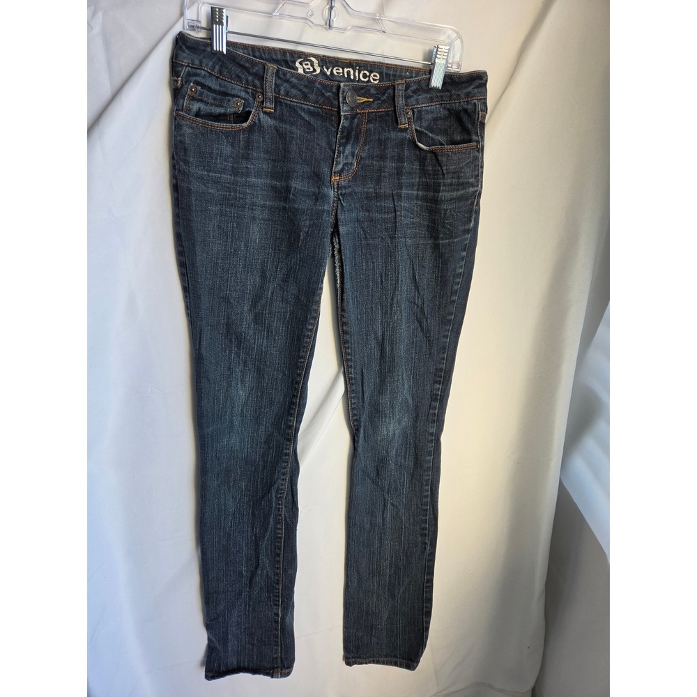 Venice Skinny Jeans Womens Blue Dark Wash Skinny Low Rise Skinny
